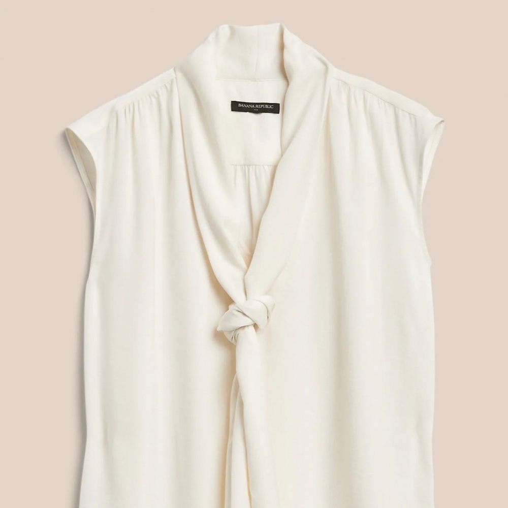 Banana Republic Tie-Neck Blouse